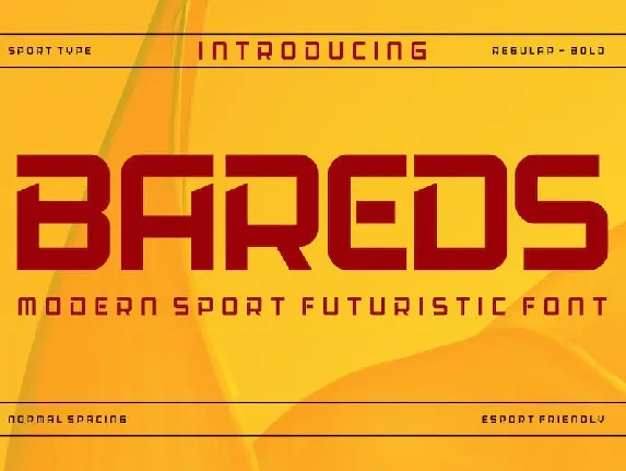 Bareds font