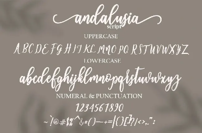 Andalusia font