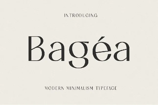 Bagea font