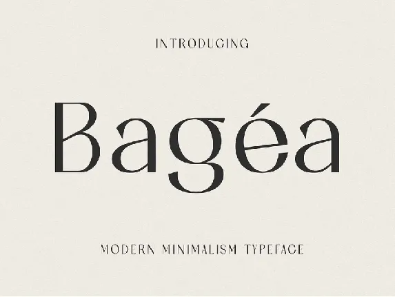 Bagea font