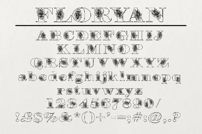 Flory font