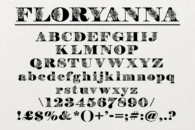 Flory font