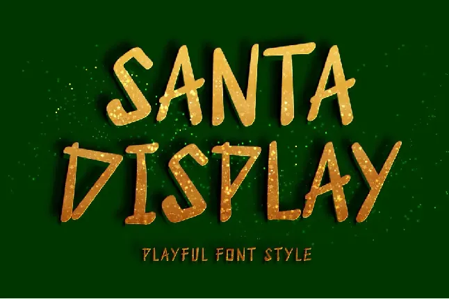 Santa Display Demo font