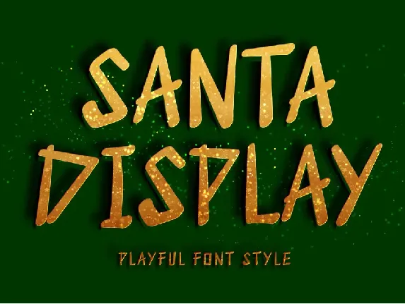 Santa Display Demo font