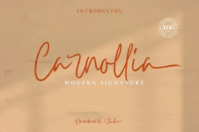 Carnollia Modern Signature font