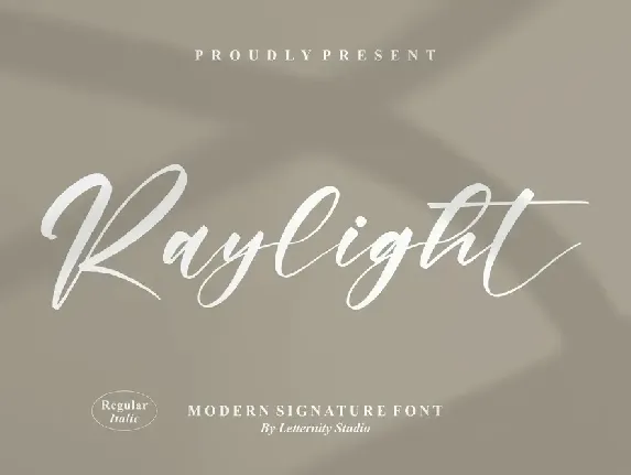 Raylight font