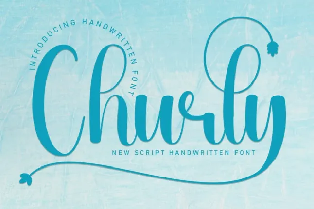 Churly Script font