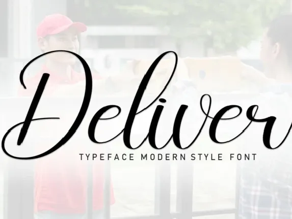 Deliver Script font