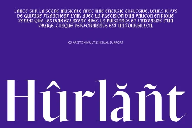 CS Ariston font