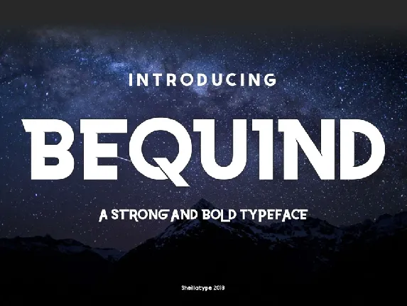 Bequind Dysplay Free font