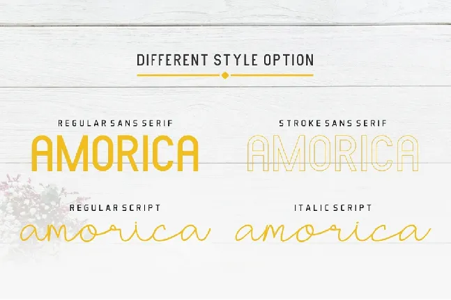 AMORICA Demo font