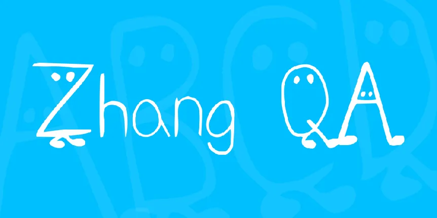 Zhang QA font