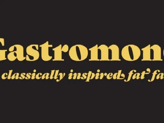 Gastromond font