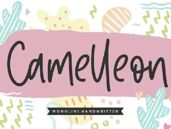 Camelleon Monoline Handwritten font