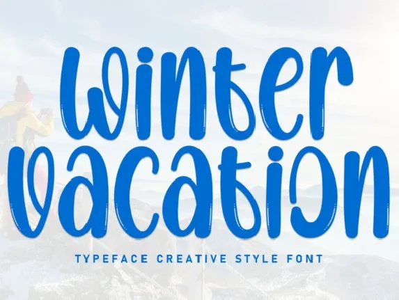 Winter Vacation Brush font