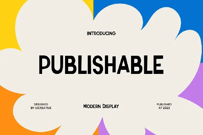 Publishable font