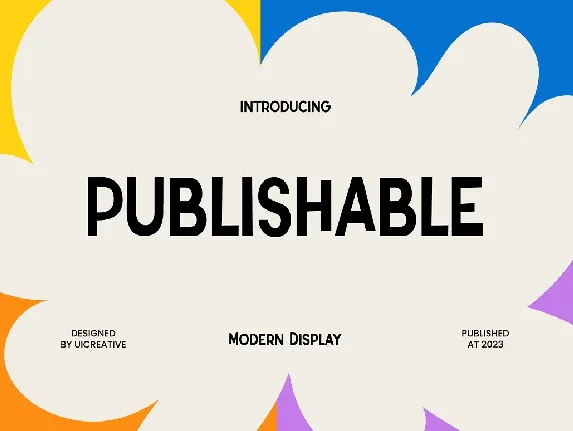 Publishable font