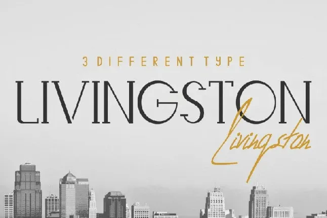 Livingston Trio font