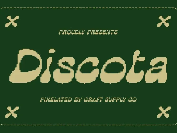 Discota Pixel font