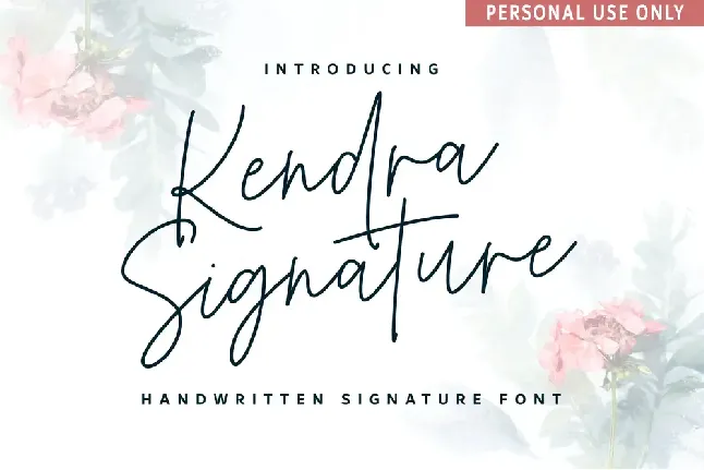 Kendra Signature font