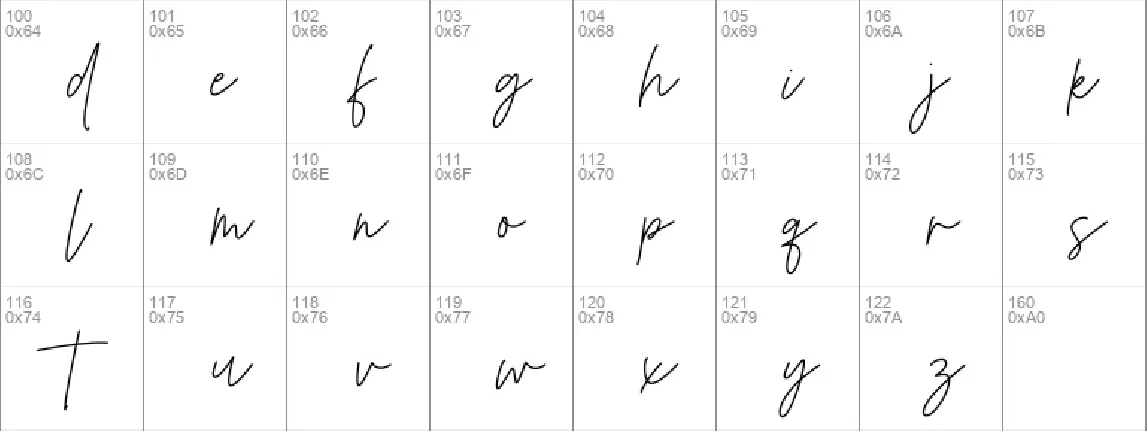 Kendra Signature font