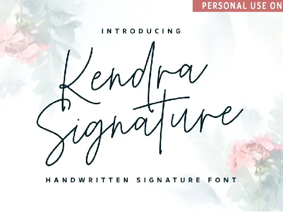 Kendra Signature font