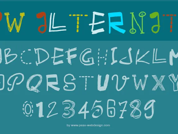 PWAlternate font