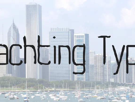 Yachting Type font