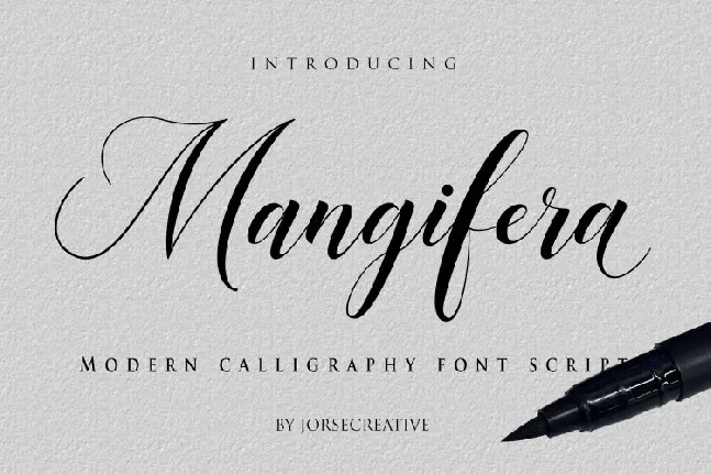 Mangifera Modern Calligraphy font