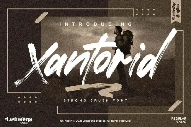 Xantorid Brush font