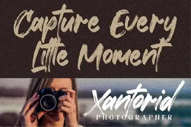 Xantorid Brush font