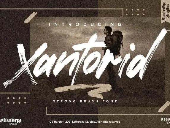 Xantorid Brush font