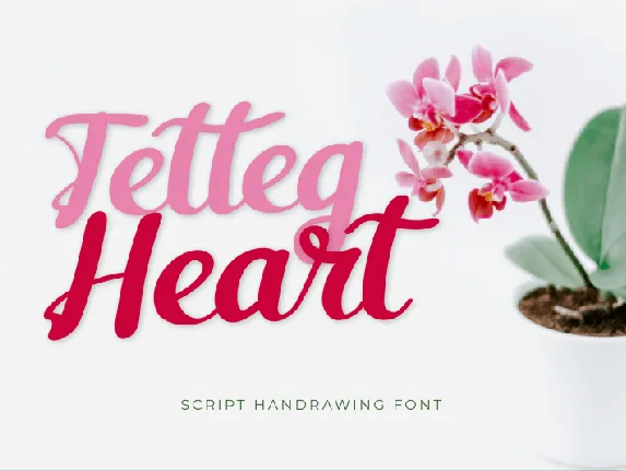 Tetteg Heart Script font