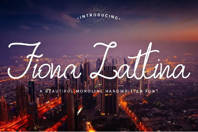 Fiona Lattina Handwritten font