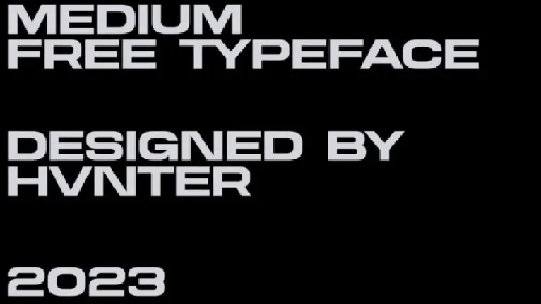 Medium font