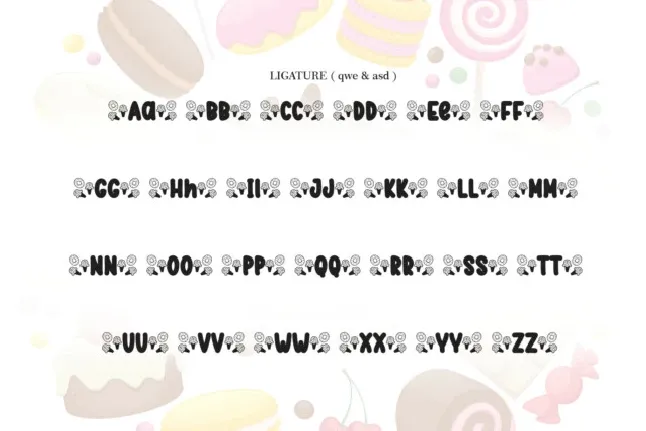 Sweet Snacks Display font