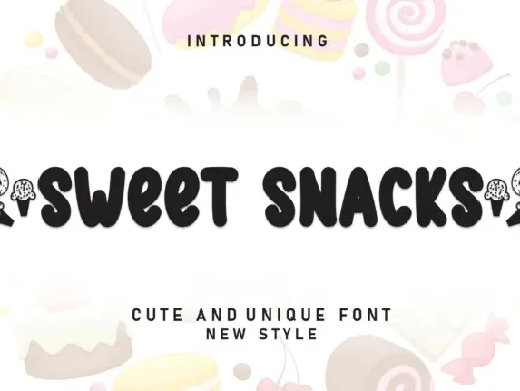 Sweet Snacks Display font