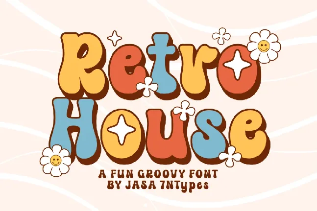 Retro House font