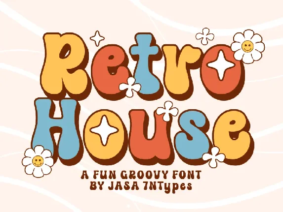 Retro House font