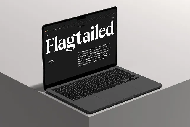 Flagtail Display font