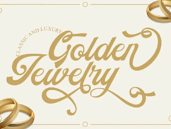 Golden Jewelry font