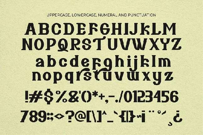 Bareno font