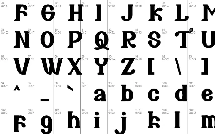 Bareno font