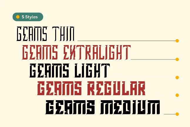 Geams Demo font