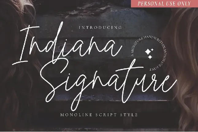 Indiana Signature font