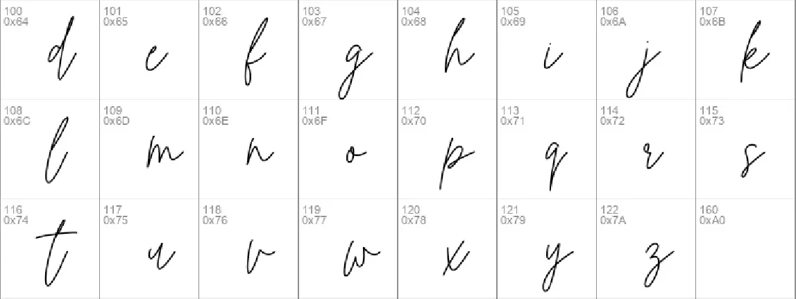 Indiana Signature font