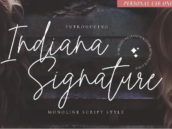 Indiana Signature font