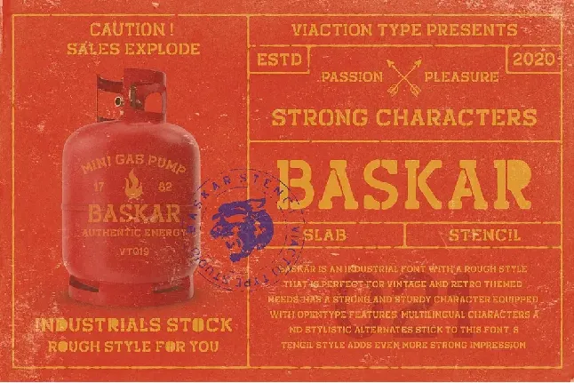 Baskar Stc font