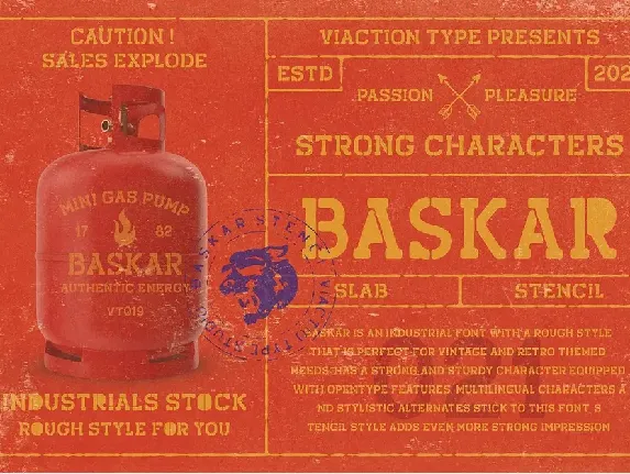 Baskar Stc font