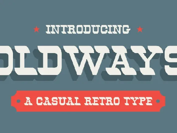 Oldways font